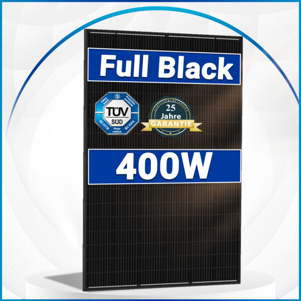 4x SUNPRO 400 Watt M10 HIEFF Photovoltaik Schwarz Solarmodul