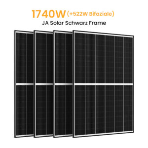 JA Solar 435Wp Black Frame Paneel Bifaziale N-Doppelglas-Monomodul Solarmodul deal